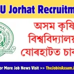 AAU Jorhat Recruitment 2026 – Walk-in Interview for JRF & Scientific Assistant Posts