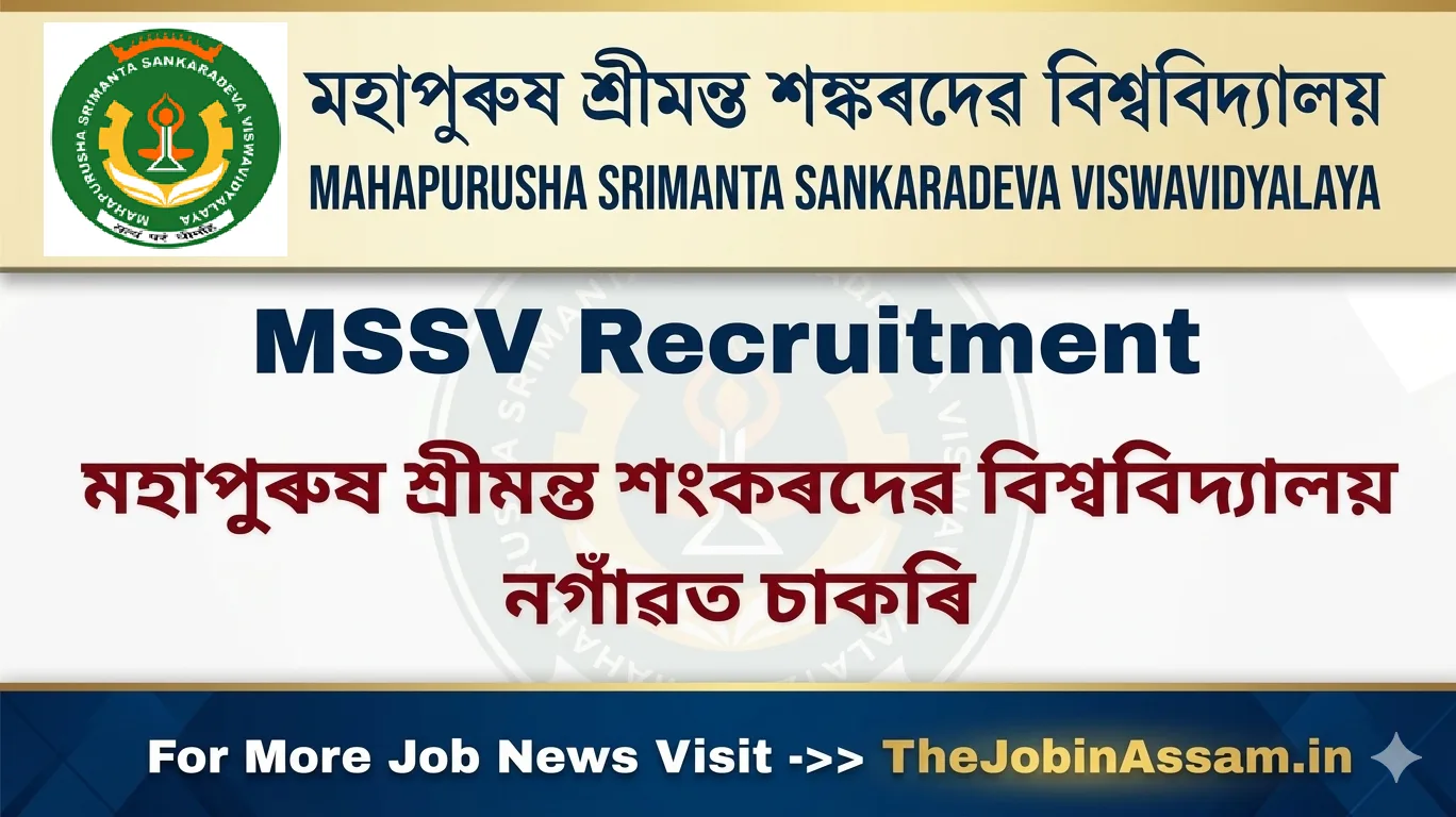 MSSV Recruitment 2026 – Apply for 07 Grade III & Grade IV Posts