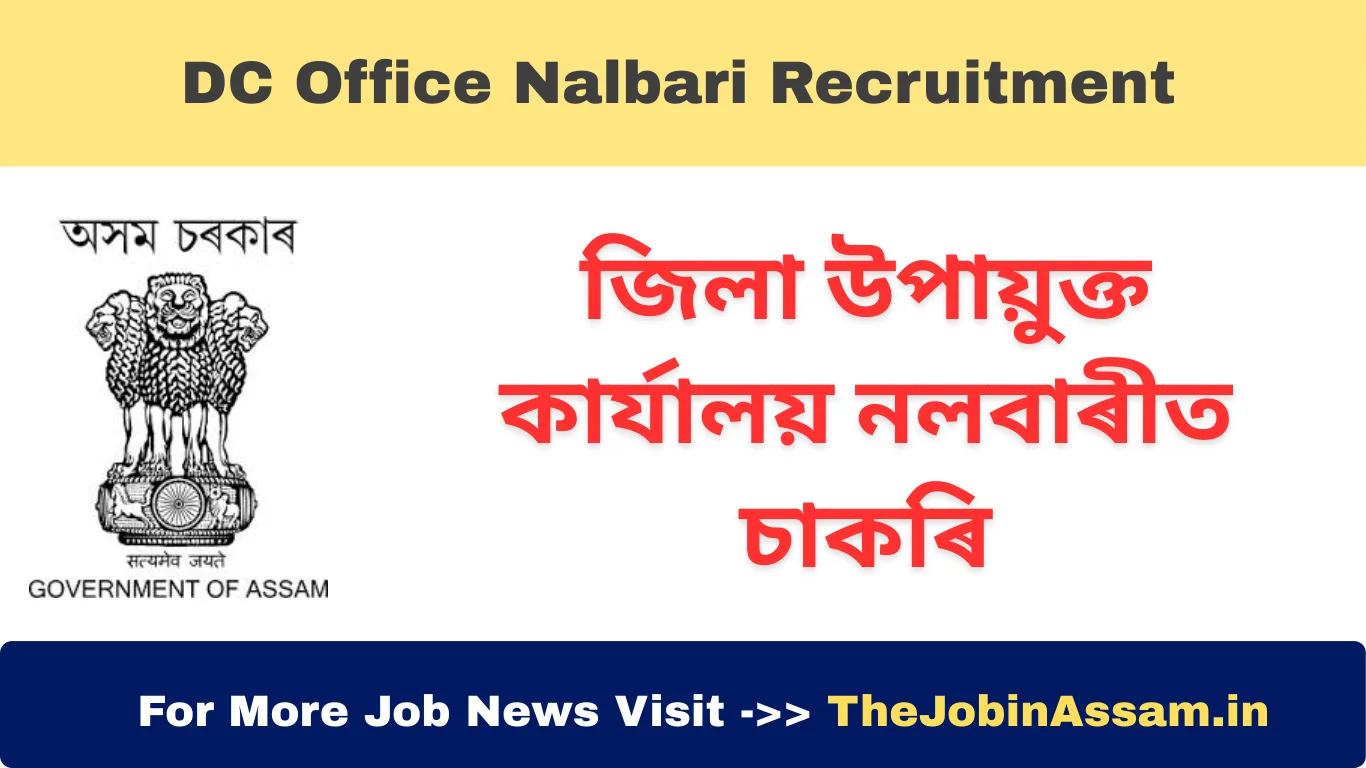 DC Office Nalbari Recruitment 2025 – Apply for DPM & DTSS Posts