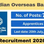 Indian Overseas Bank Hiring 750 Apprentices โ Apply Before 20th July, 2026