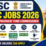 UPSC EPFO Recruitment 2026 – Apply Online for 80 APFC Posts
