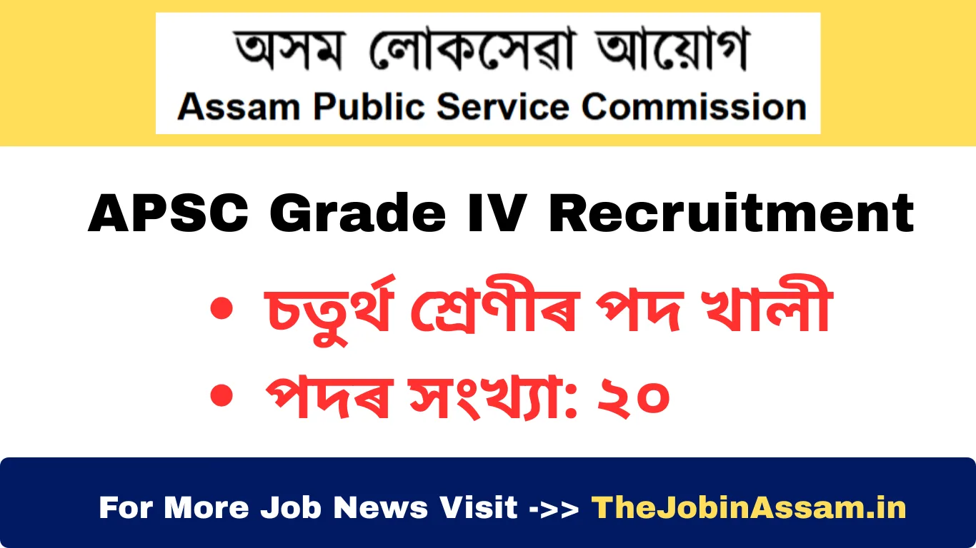 APSC Grade IV Recruitment 2025
