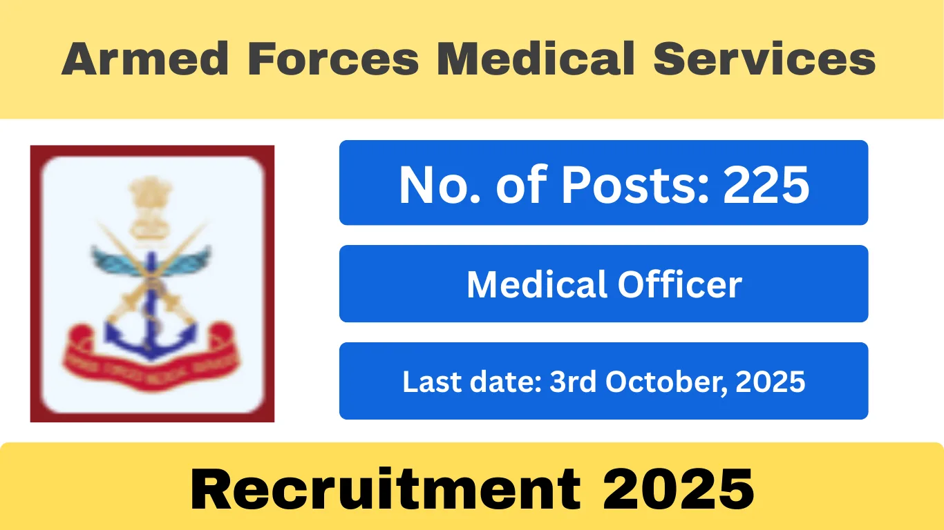 Armed Forces Medical Services Recruitment 2025