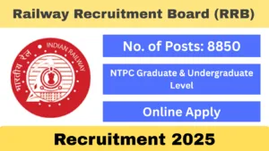 RRB NTPC Recruitment 2025 – Apply Online for 8850 Graduate & Undergraduate Vacancies