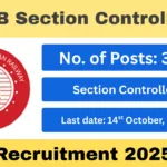 RRB Section Controller Recruitment