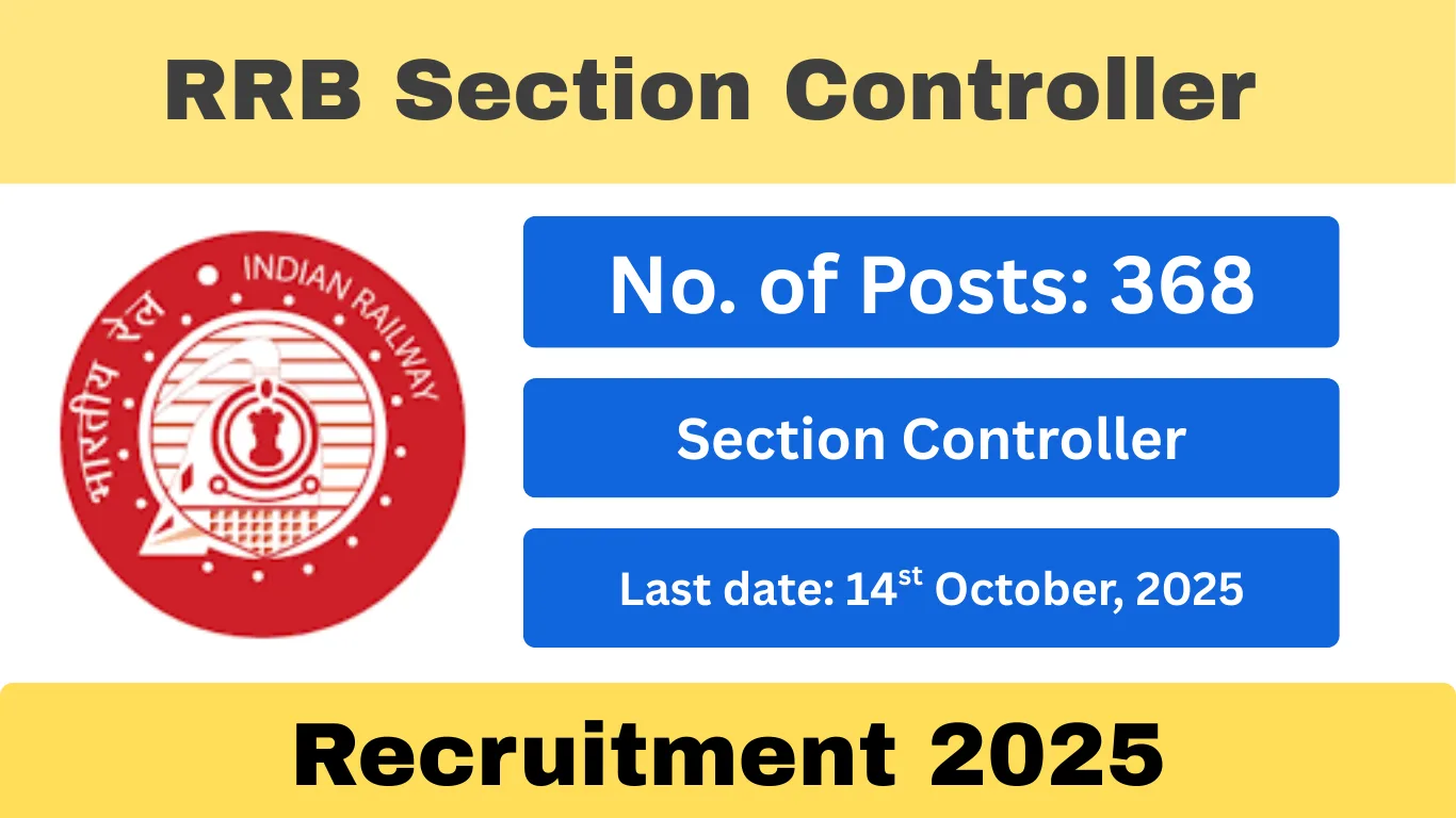 RRB Section Controller Recruitment