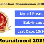 SSC CPO Recruitment 2025: Staff Selection Commission (SSC)