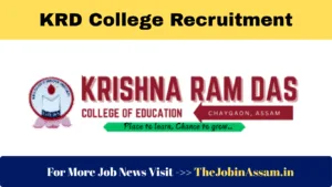 KRD College Recruitment 2025 – 04 Assistant Professor Vacancy