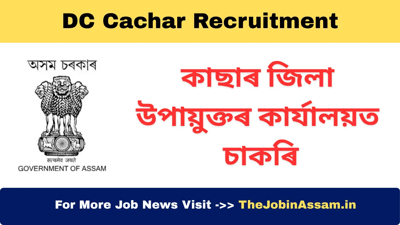 DC Cachar Recruitment 2025 – Apply for 5 GIS Assistant Posts