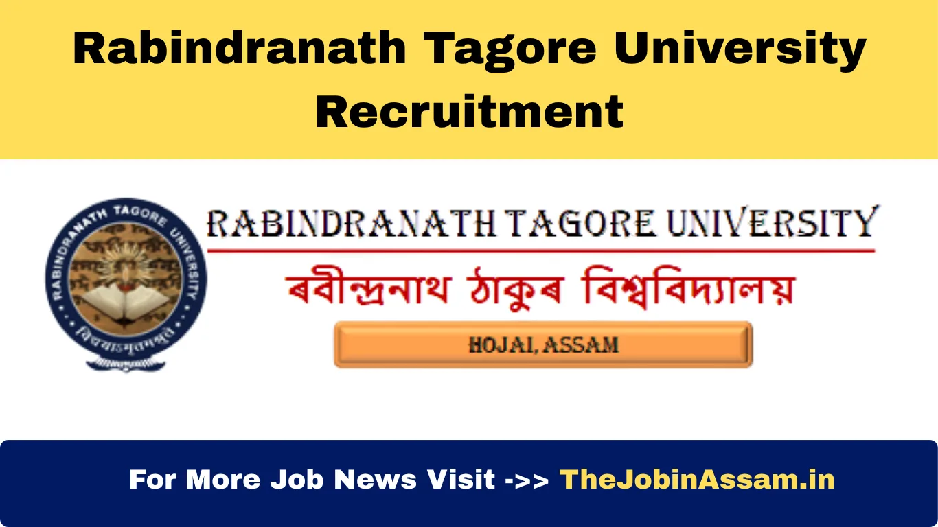 Rabindranath Tagore University Recruitment 2025 – 09 Teaching & Non-Teaching Posts