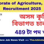 Directorate of Agriculture, Assam Recruitment 2025
