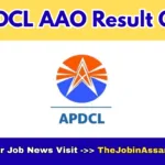 APDCL AAO Result 2026 Declared – Document Verification on 19 February