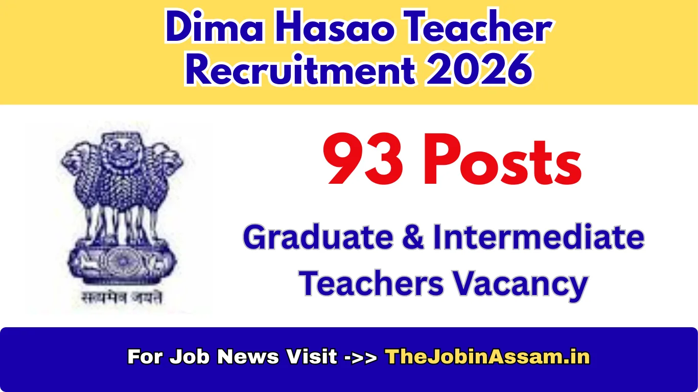 Dima Hasao Teacher Recruitment 2026