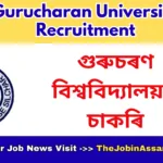 Gurucharan University Recruitment 2026