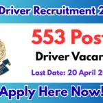 SSB Driver Recruitment 2026 – Apply Online for 553 Constable (Driver) Posts
