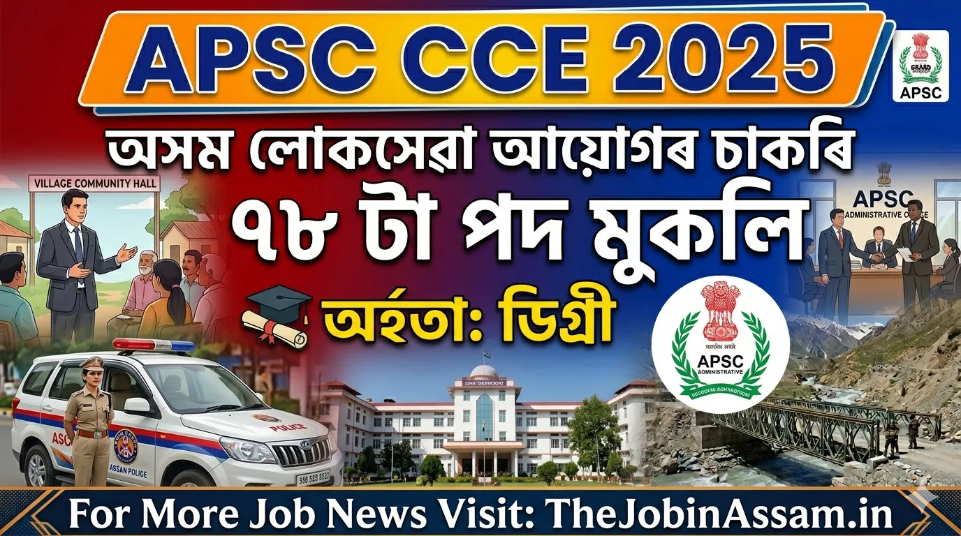 APSC CCE Notification 2026 - Apply for CCE 2025 Exam