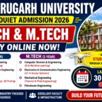 Dibrugarh University B.Tech & M.Tech Admission 2026 (DUIET) – Apply Online