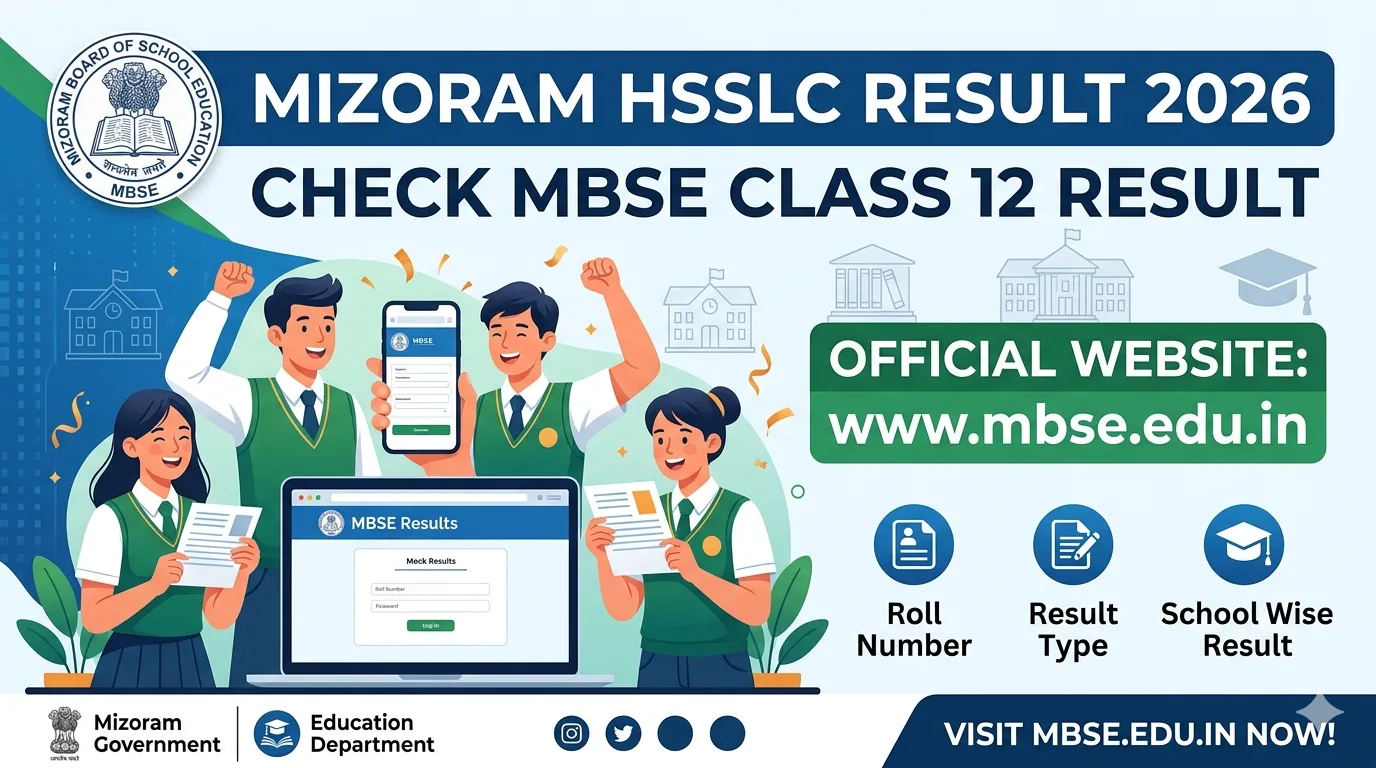 Mizoram HSSLC Result 2026 – Check MBSE Class 12 Result @ mbse.edu.in