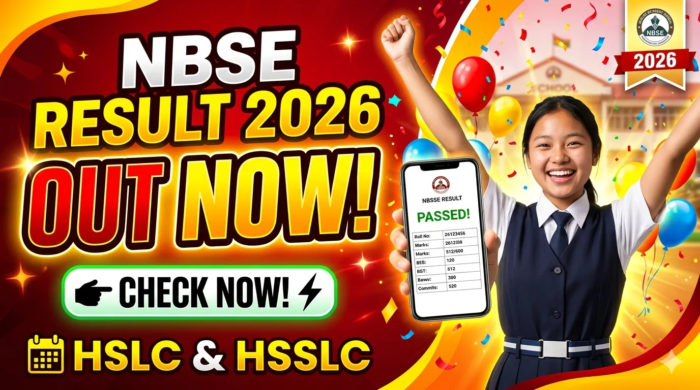 NBSE Result 2026 – Check Nagaland Board HSLC & HSSLC Result on April 24