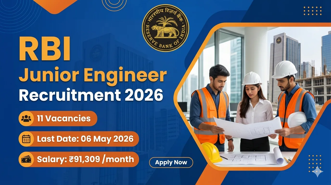 RBI Junior Engineer Recruitment 2026 – Apply Online 11 Posts