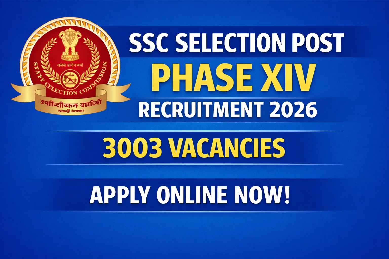 SSC Selection Post recruitment 2026