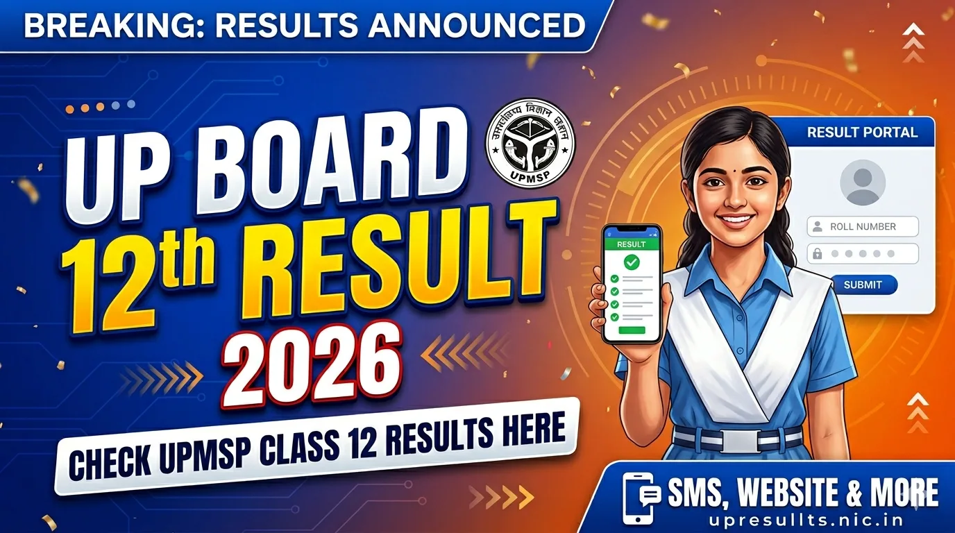 UP Board 12th Result 2026: Check UPMSP Class 12 Results 2026 Here