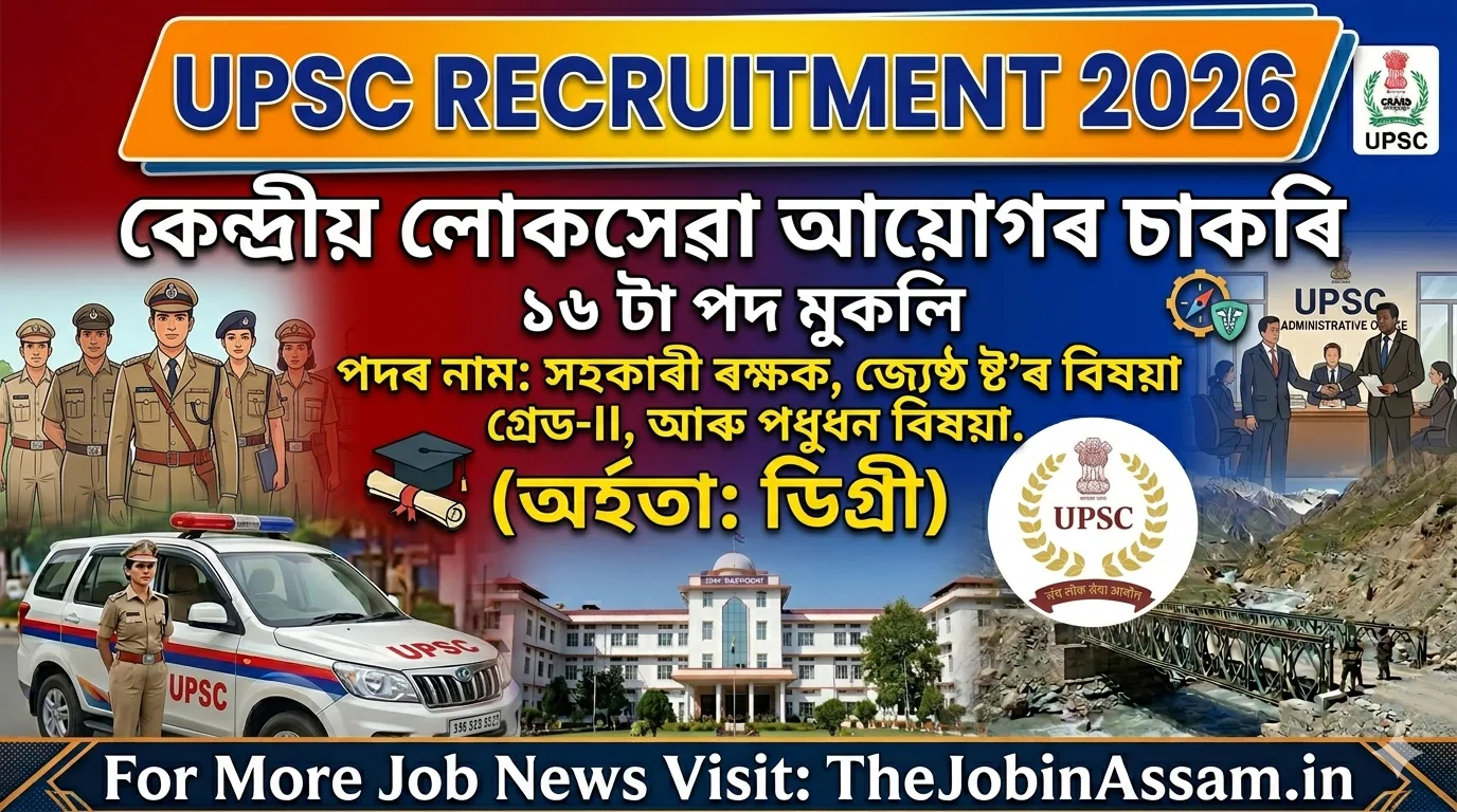 UPSC Recruitment 2026 – Apply Online for 16 Assistant Keeper, Store Officer & Livestock Officer Posts