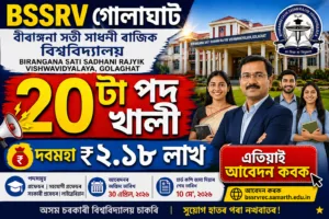 BSSRV Recruitment 2026 - 20 Posts, Apply Online