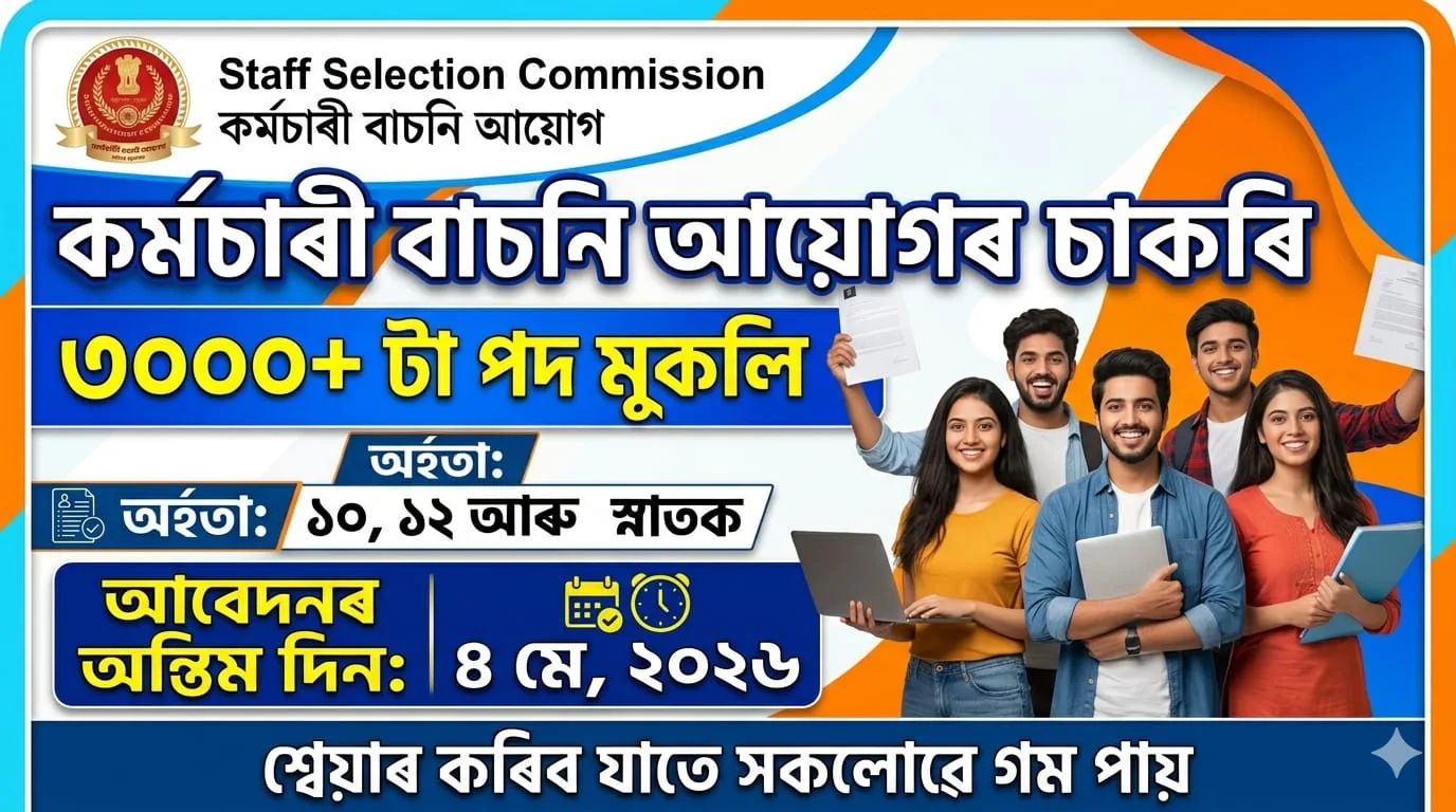 SSC Selection Post Phase XIV Recruitment 2026 – 3003 Posts, Apply Online