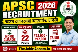 APSC Home Guards Recruitment 2026 – Apply Online for 22 Posts