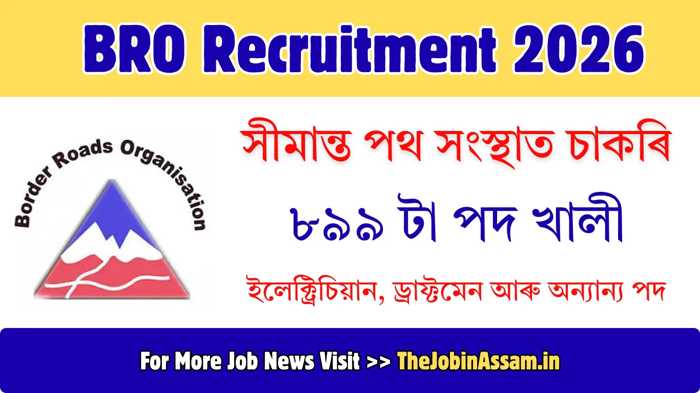 BRO Recruitment 2026 - Apply for 899 Posts