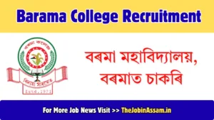 Barama College Recruitment 2026: Apply for 04 Assistant Professor Posts