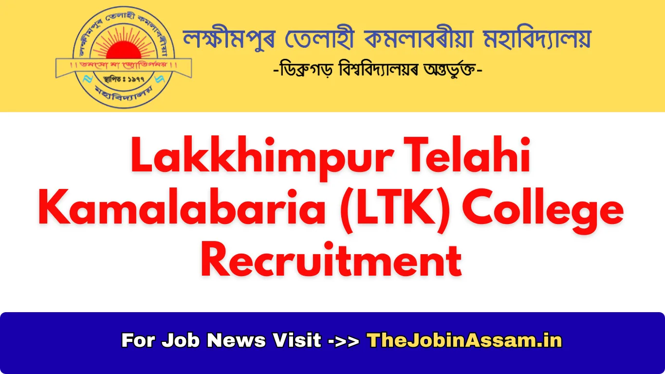L.T.K. College Recruitment 2026 – Apply for Assistant Professor Posts