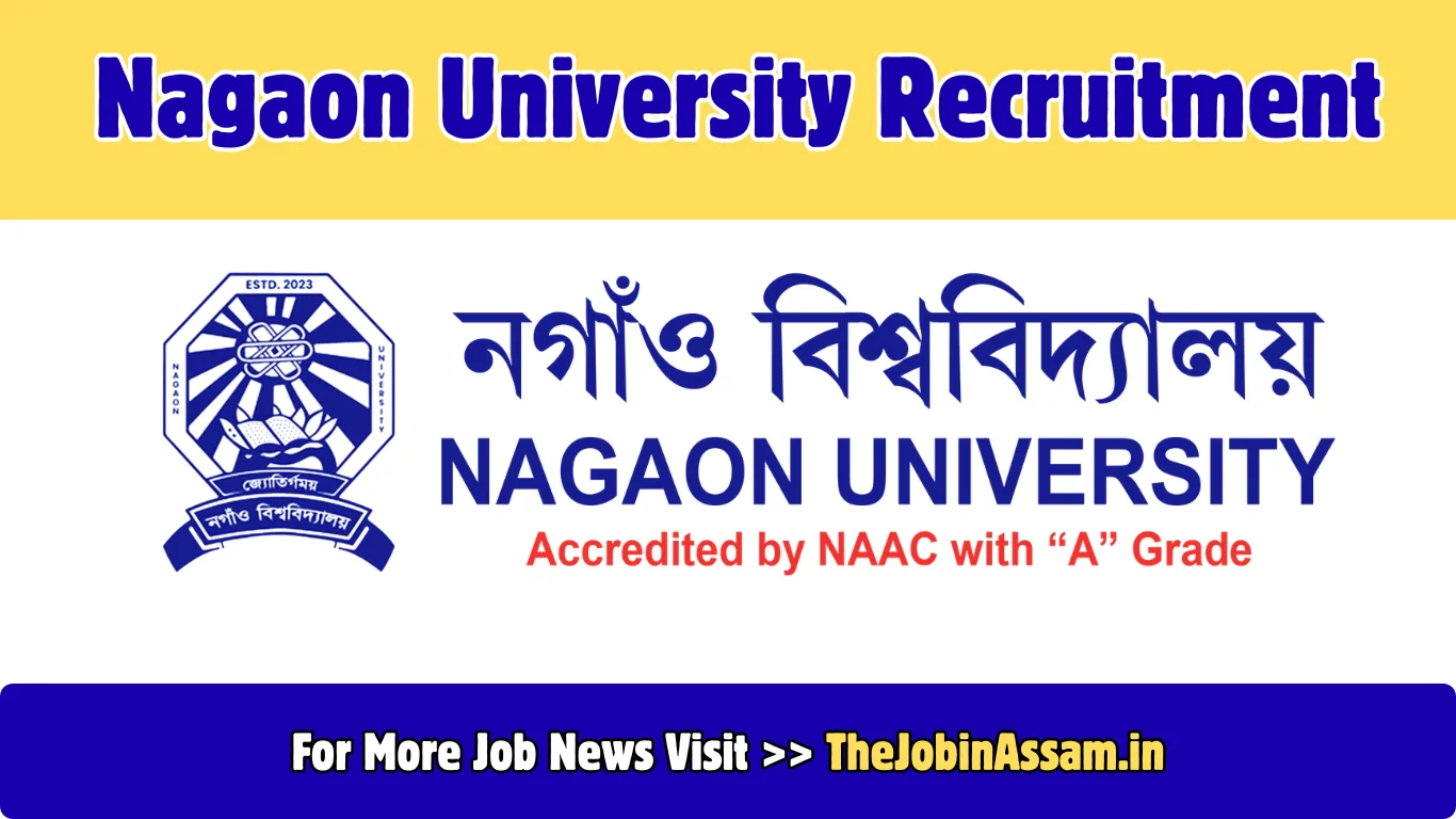 Nagaon University Recruitment 2026