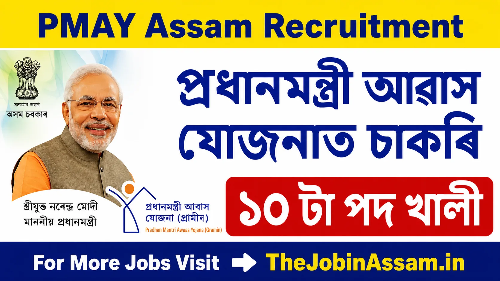 PMAY Urban Assam Recruitment 2026