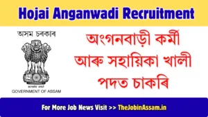 Hojai Anganwadi Recruitment 2026 – 08 Anganwadi Worker & Helper Vacancy