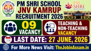 PM SHRI JNV Kamrup Recruitment 2026 - 09 Teaching & Non-Teaching Vacancy