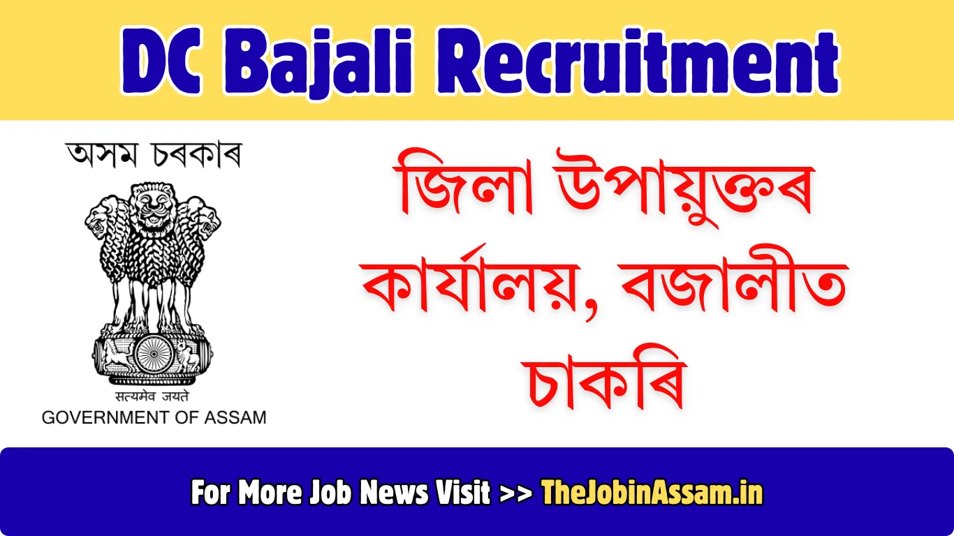 DC Bajali Recruitment 2026 – Apply for 02 GIS Assistant Vacancy