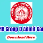 RRB Group D Admit Card 2026 – Download Level 1 CBT Hall Ticket