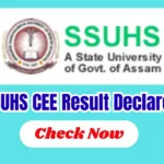 SSUHS CEE Result 2026 Declared – Download B.Sc. Nursing, D.Pharm & B.Pharm Score Card