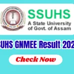 SSUHS GNM Result 2026 – Check GNMEE Result Here