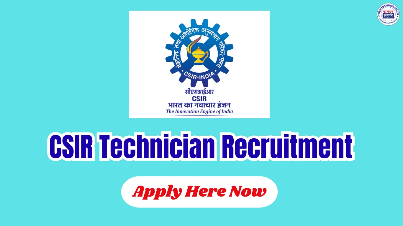 CSIR Technician Recruitment 2026: Apply Online for 43 Technician Posts
