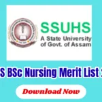 SSUHS BSc Nursing Merit List 2026 – Download 1st Provisional Merit List