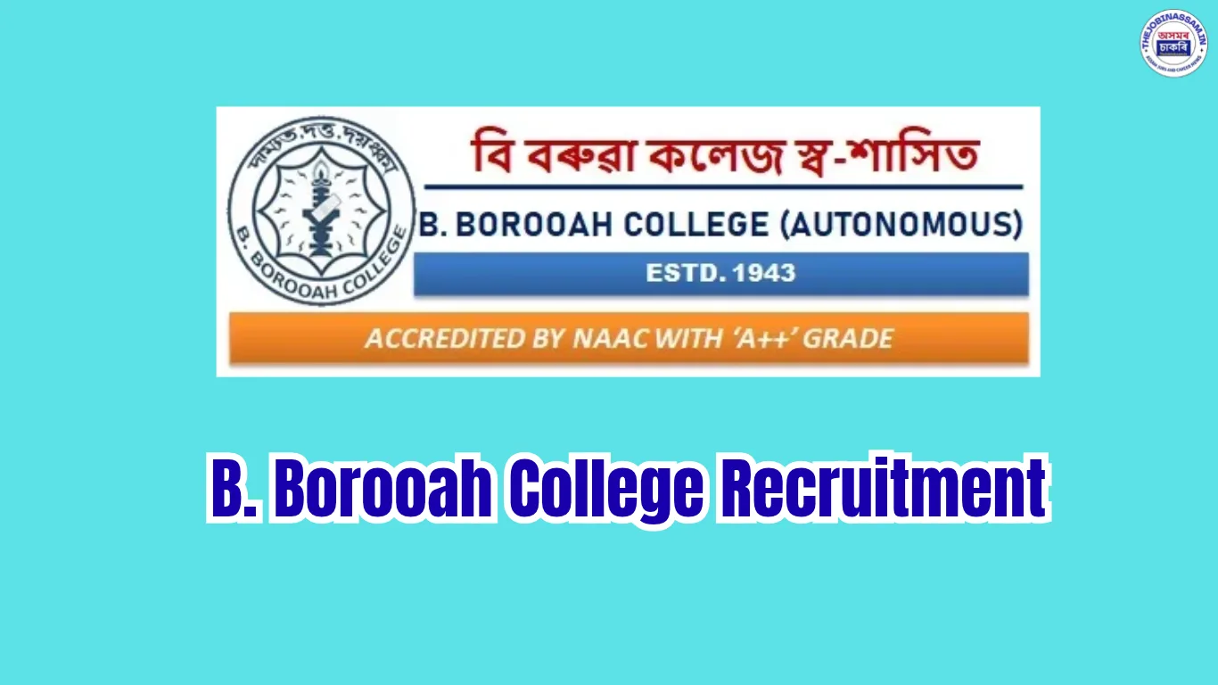 B. Borooah College Recruitment 2026 – 5 Assistant Professor Posts